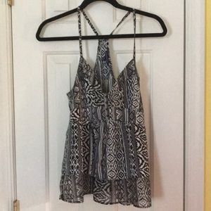 NWT Black and White Print Top